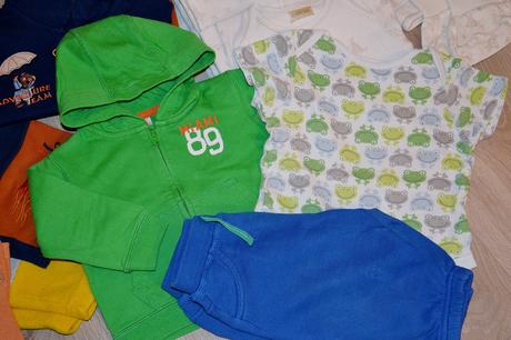 Jarný balík oblečenia + vetrovka, veľ. 68-74, 68–80