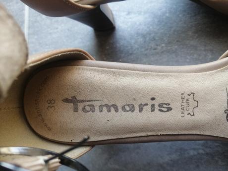 Tamaris pohodlné celokožené lodičky v38, tamaris,38