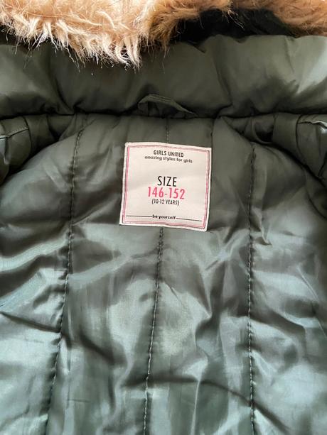 Cool zimná teplá bunda pre mladú slečnu, 152