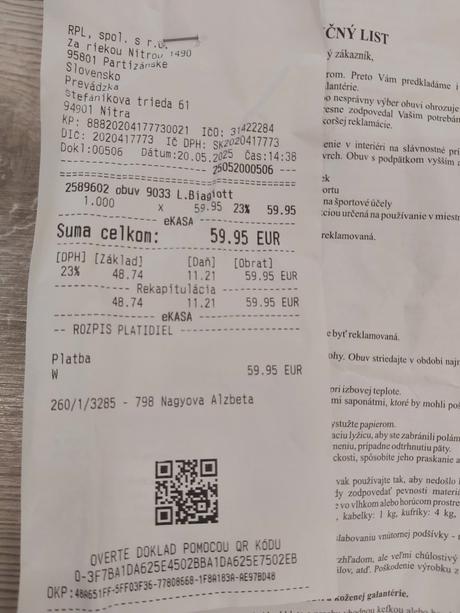 Biele elegantné šľapky, 41