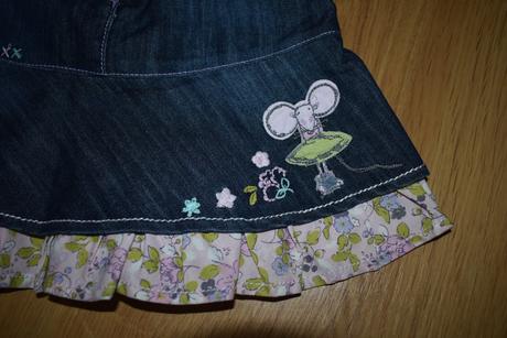 Riflová sukienka., next,98