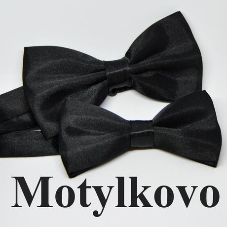 Motýlik, motýliky pre otca a syna, čierne, žlté, 