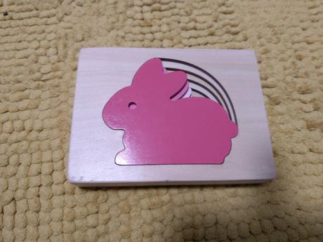 Viacvrstvové vkladacie puzzle zajačik, 