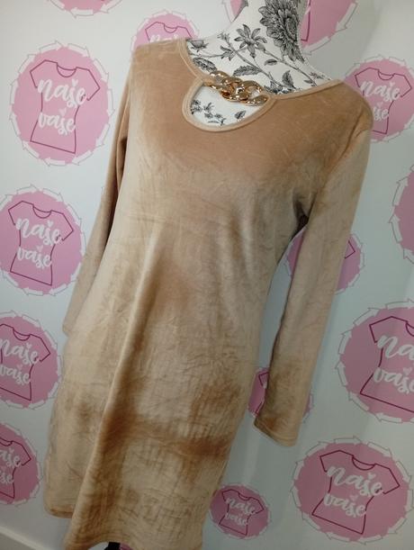 Zamatové elastické šaty, m