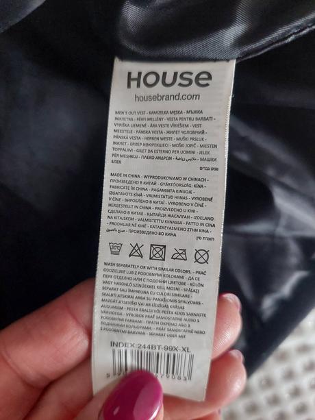 Pánska zateplena vesta, house,xl