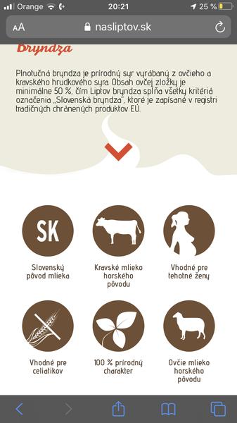 Akú bryndzu môžem v 8tt ?