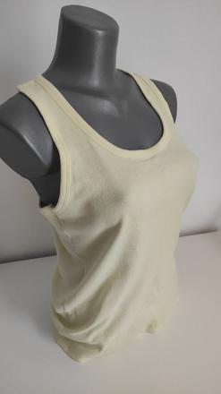 Dámske upletove žlte tielko, l