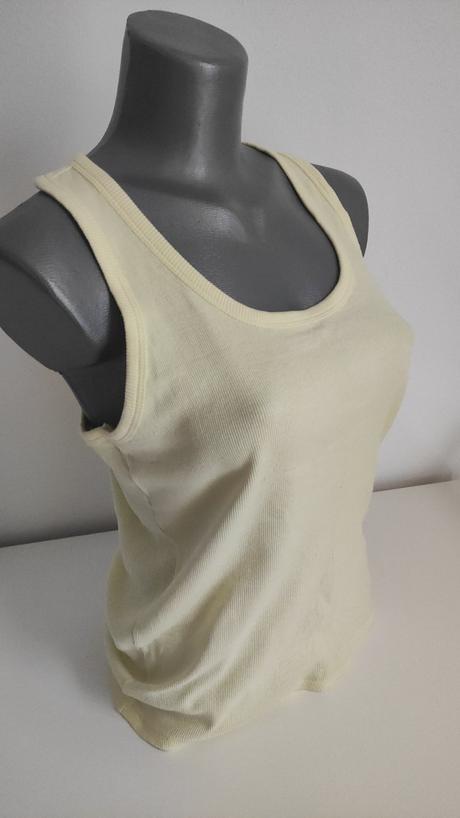 Dámske upletove žlte tielko, l