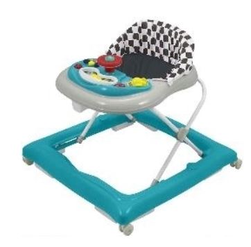 Baby mix detské chodítko šedo-modré,