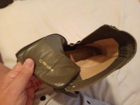 Čižmy koža zelené, 39