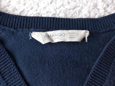 Sveter klasický štýl, mango,140