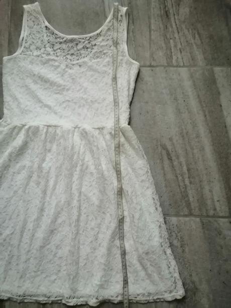 Maslovobiele čipkované šaty, vm, m