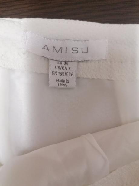 Biela sukňa amisu, amisu,36