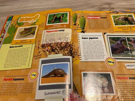 Krásna kniha nálepiek billa rekordy z ríše zvierat, 