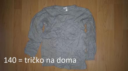 Tričko s dlhým rukávom, 140