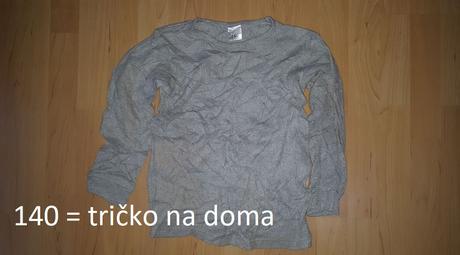 Tričko s dlhým rukávom, 140