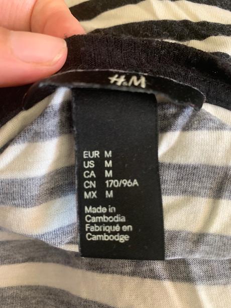 Pasikave tricko, h&m,m