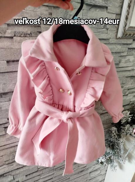 Nádherný štýlový kabátik 12/18mesiacov, 86