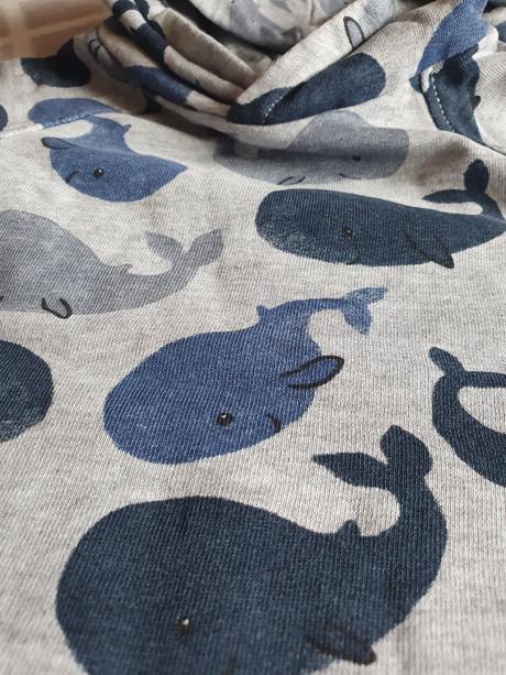 Velrybková mikinka, h&m,80