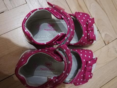 Bodkovane sandalky, nelli blu,24