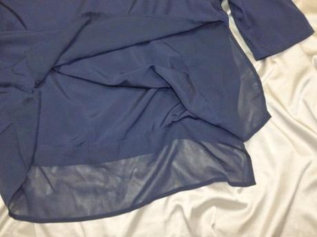 Kvalitná tmavomodrá tunika, 54