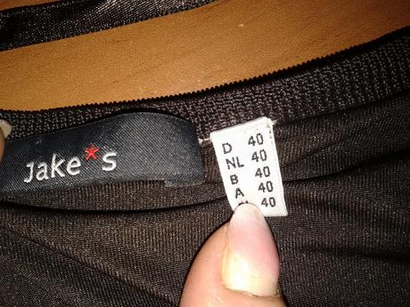 Hnedo biele pletené šaty jakes veľ. s, s