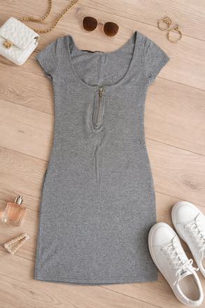 Elastické mini  šaty, m