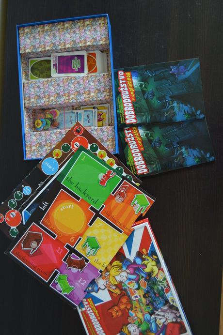 Spoločenská hra dobrodružstvo s angličtinou,