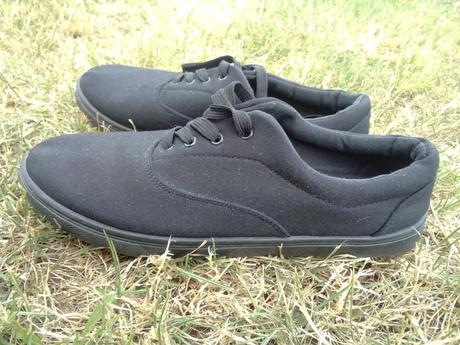 Čierne letné tenisky (plátenky), 44