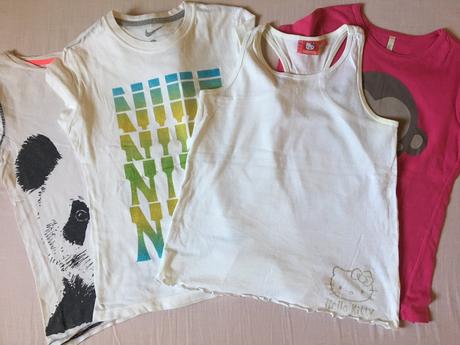 4 dievčenské tričká, nike,128