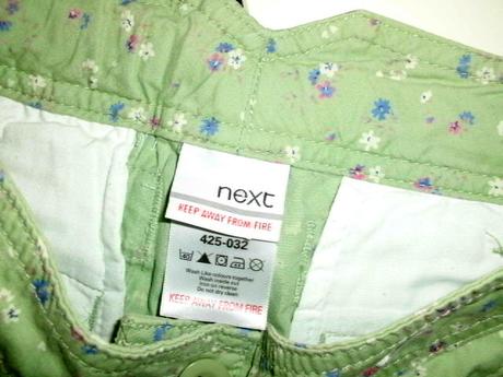 Najkrajšie kraťasky od nextu pre 5-7 roč. slečnu, next,116