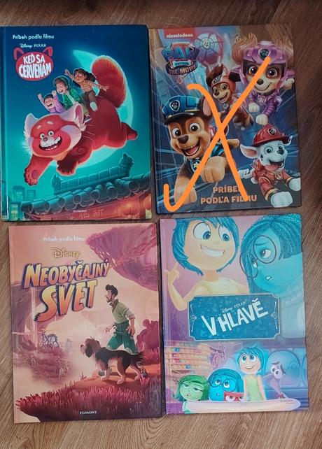 Detské knihy disney, vianočné a iné, 