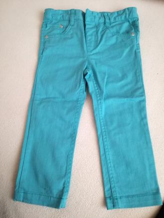 Rifle / nohavice z hrubšieho materiálu-len oprané, 92