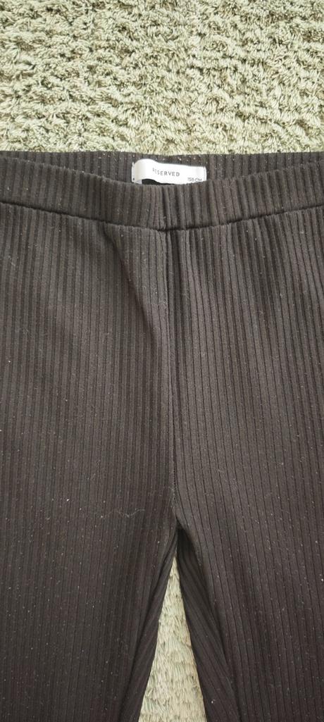 Štruktúrované/rebrovane zvonové nohavice, reserved,158