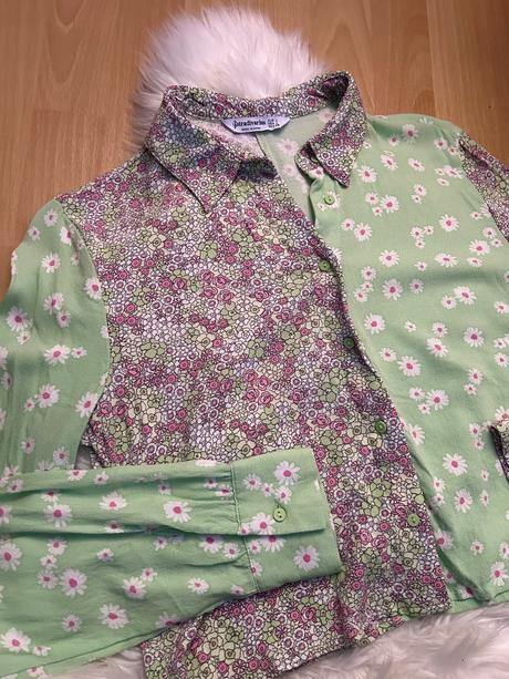 Crop blúzka, stradivarius,l