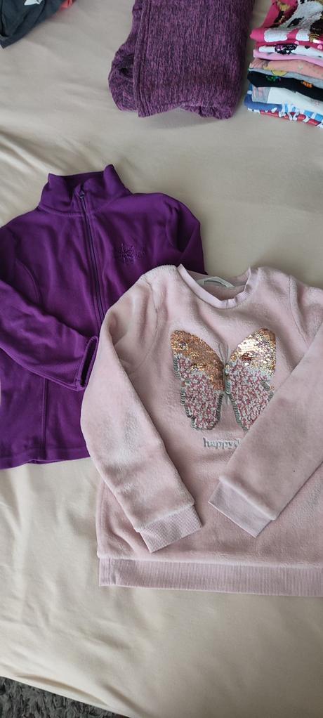 Mikina s motýlikom, h&m,122