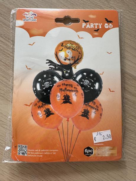 Sada balónov 6 ks halloween,