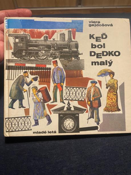 Stará krásna retro kniha keď bol dedko malý, 