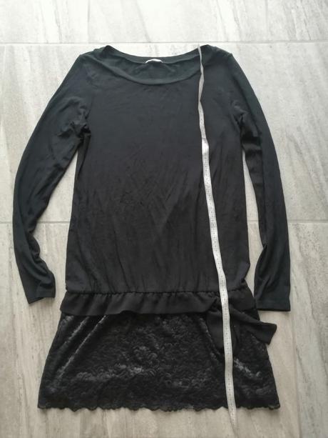 Modalové čierne šaty intimissimi,vs,164-170,čipka, intimissimi,164