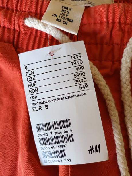 Chlapčenské šortky, h&m,s