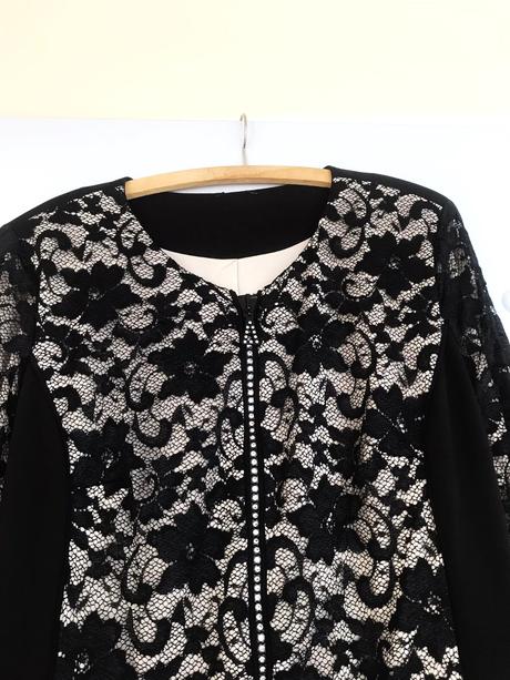 Krajkový bluzón na zips, xxl