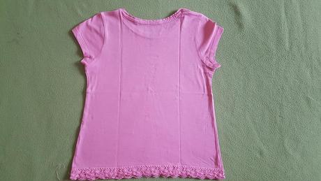 Tričko s motýľom a čipkou, 134