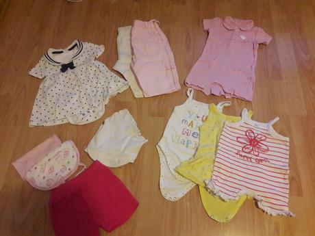 Letny mix oblecenia pre dievcatko, 68–80