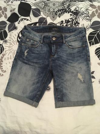 Riflove krátke nohavice, s