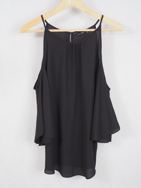 Kvalitný čierny top f&f, f&f,48