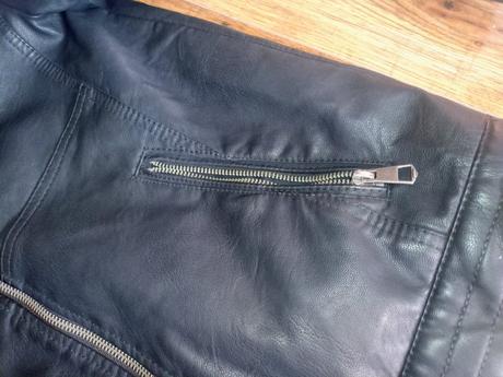 Koženková motorkárska bunda c&a, c&a,152 / 158