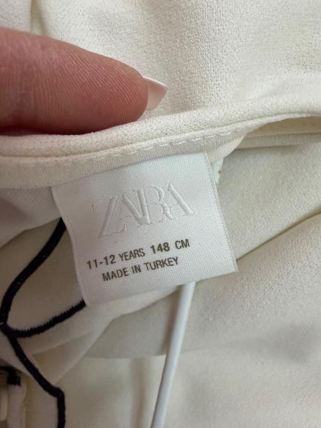 Biele šaty zara 148, zara,146