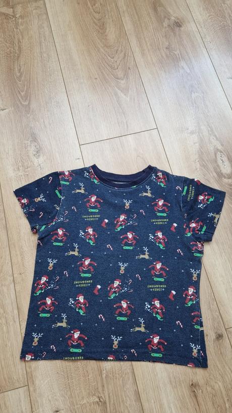 Vianočné tričko s krátkym rukávom veľ. 110 cm., primark,110