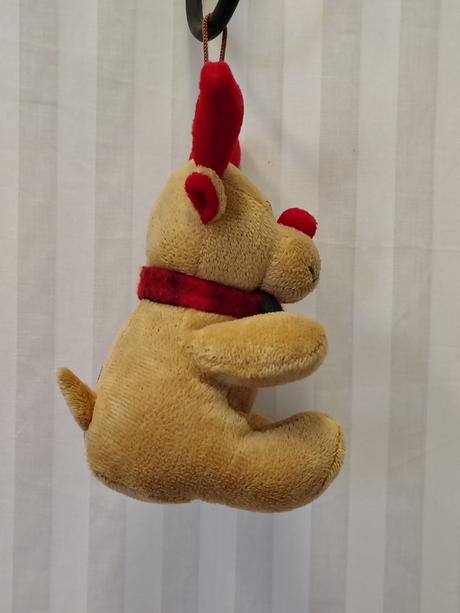 Vianočný plyšový sobík s pútkom, cepewa, 18 cm,