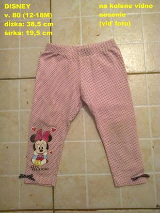 Legínky minnie, disney,80